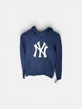 New York Yankees Youth Medium 10/12 Hoodie Blue MLB Pullover Sweatshirt NWT